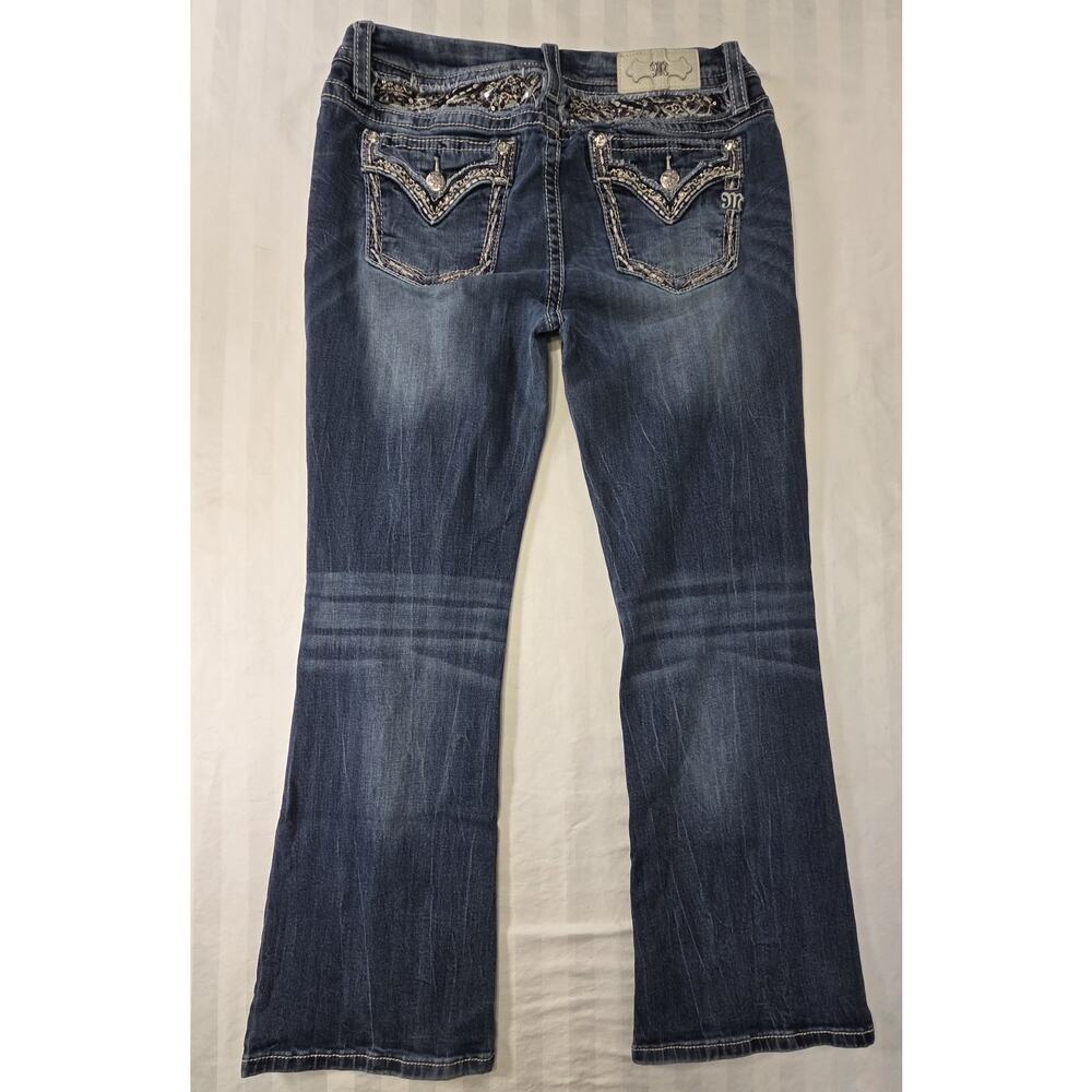 Miss Me Mid-rise Curvy Boot Size 30 Stretch Jeans - Picture 3 of 13